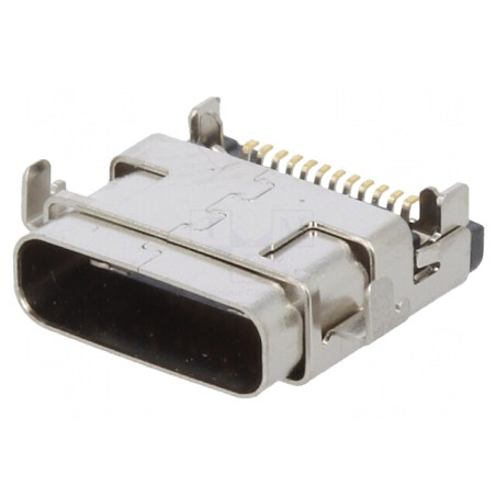 Conector USB C pentru PCB SMT Orizontal USB 3.1 Aur 1A | Electronic-mag.ro | Componente Electronice