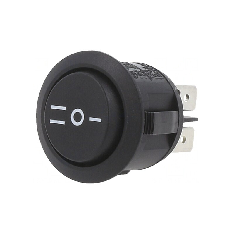 Comutator Rocker DP3T ON-OFF-ON 10A/28VDC Negru | Electronic-mag.ro | Componente Electronice