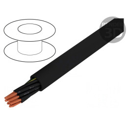 Cablu neecranat 12G1mm2 600V 1kV Cu negru | Electronic-mag.ro | Componente Electronice