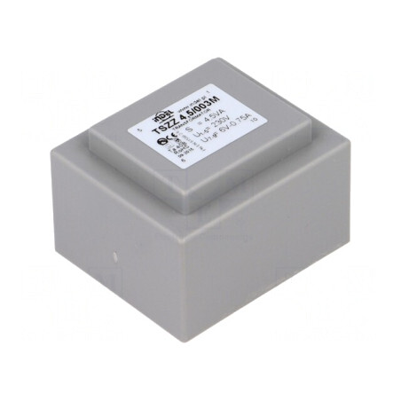 Transformator încapsulat 4,5VA 230V 6V 750mA PCB | Electronic-mag.ro | Componente Electronice