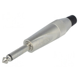 Mufă Jack 6,3mm Mono Gri pentru Lipire | Electronic-mag.ro | Componente Electronice