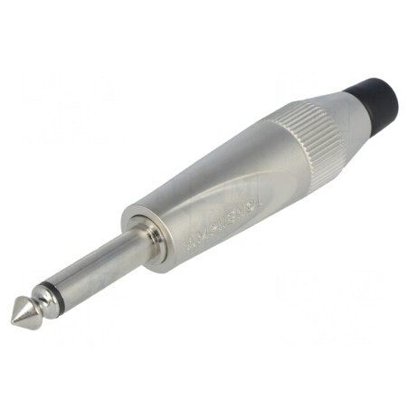 Mufă Jack 6,3mm Mono Gri pentru Lipire | Electronic-mag.ro | Componente Electronice
