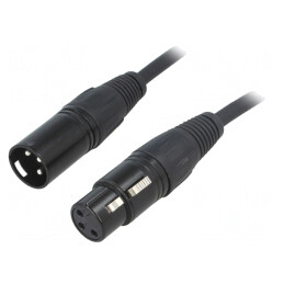 Cablu Audio XLR Tata-Mama 1.5m | Electronic-mag.ro | Componente Electronice