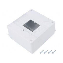 Carcasă pentru aparatură modulară albă IP20 400V 6 module | Electronic-mag.ro | Componente Electronice