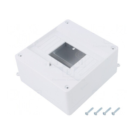 Carcasă pentru aparatură modulară albă IP20 400V 6 module | Electronic-mag.ro | Componente Electronice