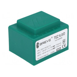 Transformator încapsulat 6VA 230V 18V 166mA | Electronic-mag.ro | Componente Electronice