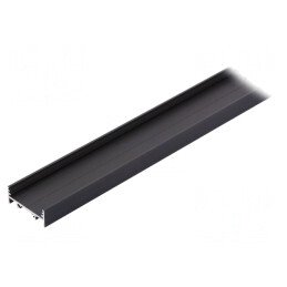 Profil aluminiu anodizat negru pentru module LED 1m VARIO30-01 | Electronic-mag.ro | Componente Electronice