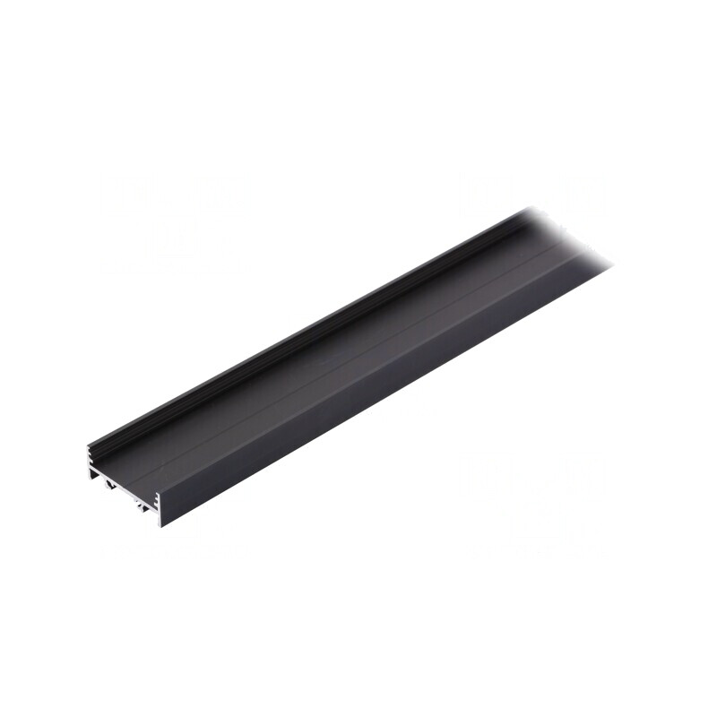 Profil aluminiu anodizat negru pentru module LED 1m VARIO30-01 | Electronic-mag.ro | Componente Electronice