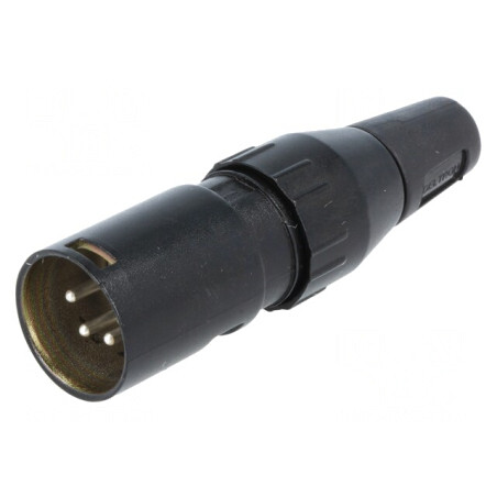 Mufă XLR 4 PIN pentru Cablu | Electronic-mag.ro | Componente Electronice
