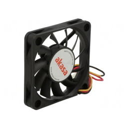 Ventilator axial 12V 60x60x10mm cu bilă neagră