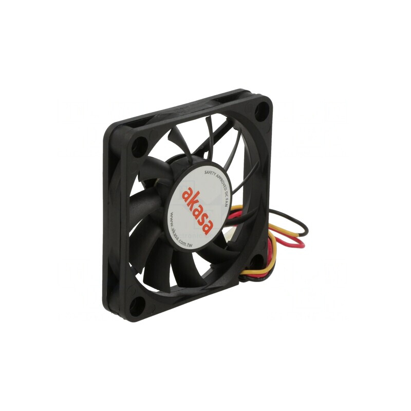 Ventilator axial 12V 60x60x10mm cu bilă neagră | Electronic-mag.ro | Componente Electronice