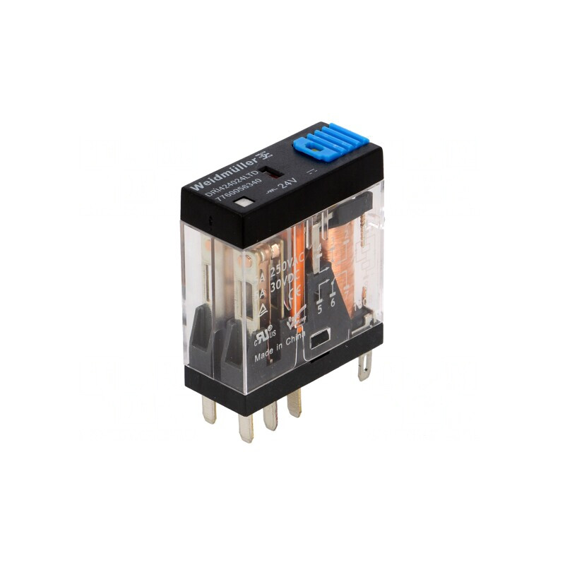 Releu Electromagnetic DPDT 24V 5A | Electronic-mag.ro | Componente Electronice