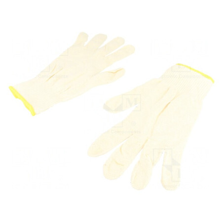 Mănuși de protecție bumbac dimensiune 10 | Electronic-mag.ro | Componente Electronice