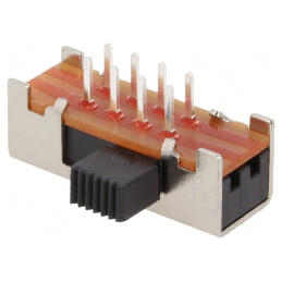 Comutator glisant 3 poziții SP3T 0.3A 30VDC pentru PCB THT | Electronic-mag.ro | Componente Electronice