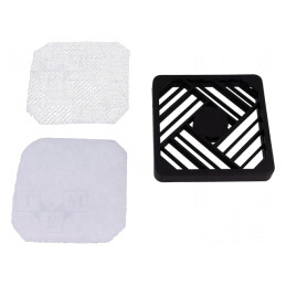 Protecție plastic 80x80mm cu ecran EMI și filtru | Electronic-mag.ro | Componente Electronice