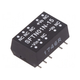 Convertor DC/DC 1W 21.6-26.4V la 15V 67mA SMD | Electronic-mag.ro | Componente Electronice