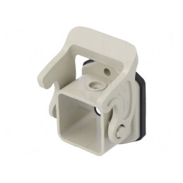 Carcasă pentru conectori HDC D3A cu clichet drept | Electronic-mag.ro | Componente Electronice