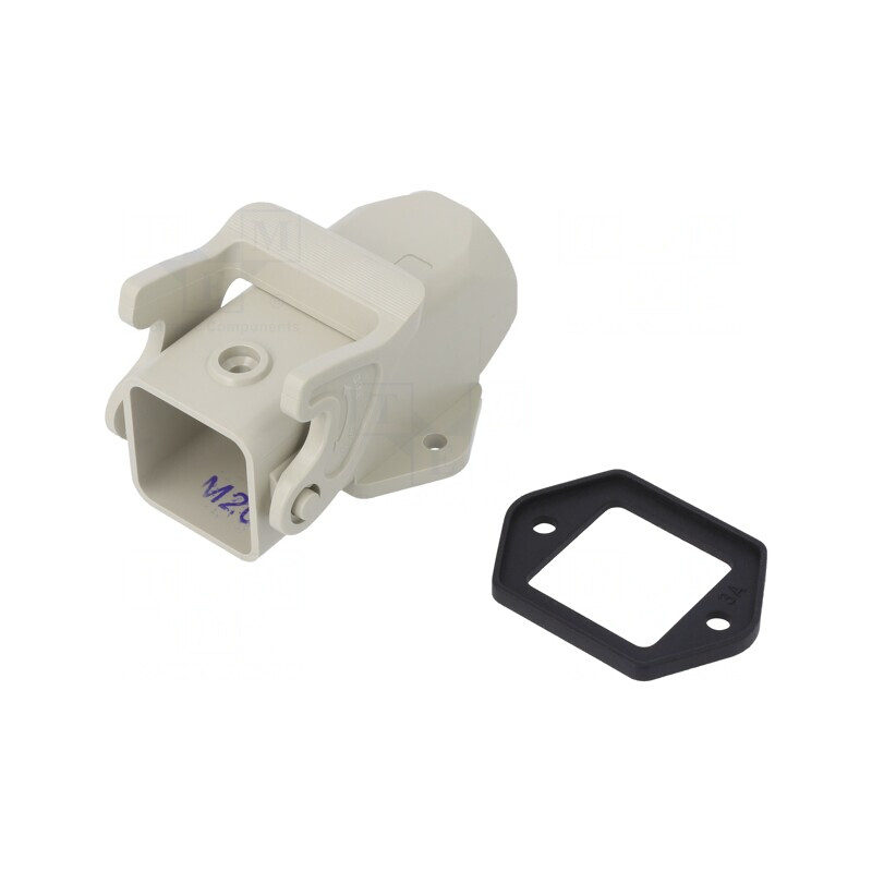 Carcasă Conectori HDC D3A Clichet Drept | Electronic-mag.ro | Componente Electronice