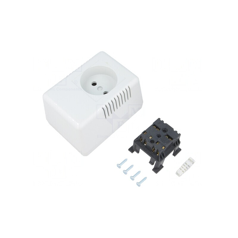 Carcasă Alimentator fără Împământare 65x90x57mm | Electronic-mag.ro | Componente Electronice