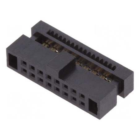 Mufă șiruri pini Minitek127 mamă 16 pini 1,27mm IDC | Electronic-mag.ro | Componente Electronice