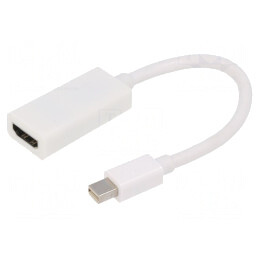 Adaptor DisplayPort la HDMI, 15cm, Alb | Electronic-mag.ro | Componente Electronice