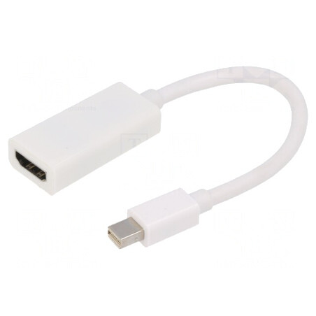 Adaptor DisplayPort la HDMI, 15cm, Alb | Electronic-mag.ro | Componente Electronice