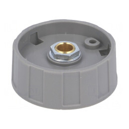 Buton Rotativ Gri ABS Ø6mm Ø40x15.5mm