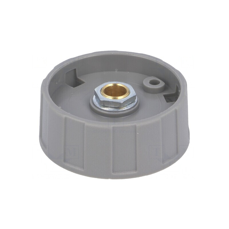 Buton Rotativ Gri ABS Ø6mm Ø40x15.5mm | Electronic-mag.ro | Componente Electronice
