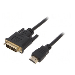 Cablu DVI-D la HDMI 3m Negru | Electronic-mag.ro | Componente Electronice
