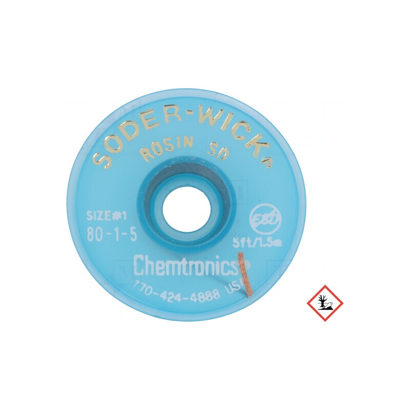 Bandă de Dezlipit cu Colofoniu 0.8mm | Electronic-mag.ro | Componente Electronice