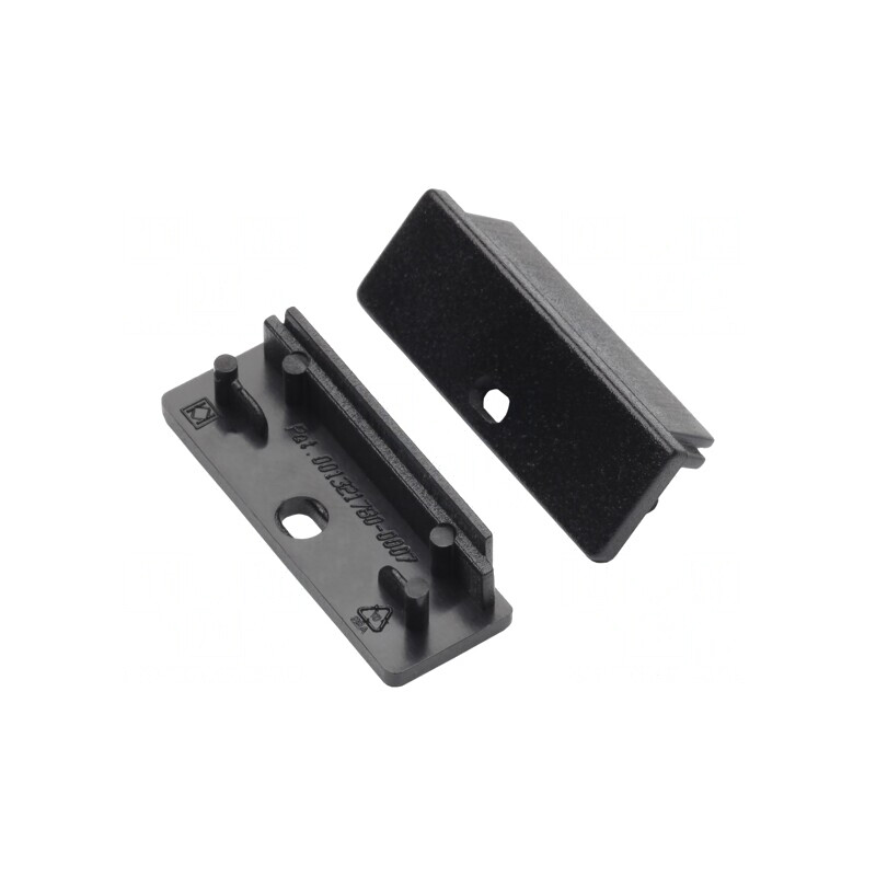 Obturator Negru pentru Profil LED WIDE24, Set 20 Bucăți | Electronic-mag.ro | Componente Electronice