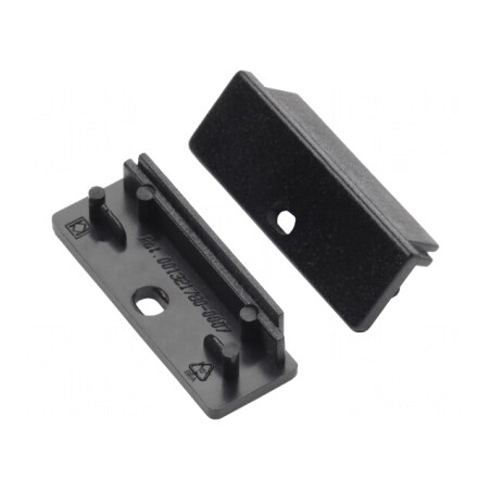 Obturator Negru pentru Profil LED WIDE24, Set 20 Bucăți | Electronic-mag.ro | Componente Electronice