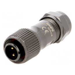 Mufă ST12 tată IP67 13A 250V pentru cablu 5-8mm | Electronic-mag.ro | Componente Electronice
