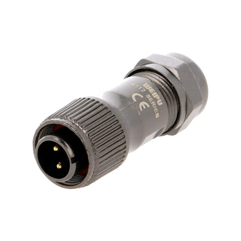 Mufă ST12 tată IP67 13A 250V pentru cablu 5-8mm | Electronic-mag.ro | Componente Electronice Mufă ST12 tată IP67 13A 250V pentru cablu 5-8mm | Electronic-mag.ro | Componente Electronice