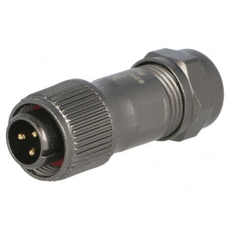 Mufă ST12 tată IP67 13A 250V pentru cablu 5-8mm | Electronic-mag.ro | Componente Electronice
