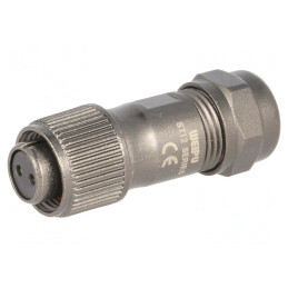 Mufă ST12 mamă IP67 13A 250V pentru cablu 5-8mm | Electronic-mag.ro | Componente Electronice