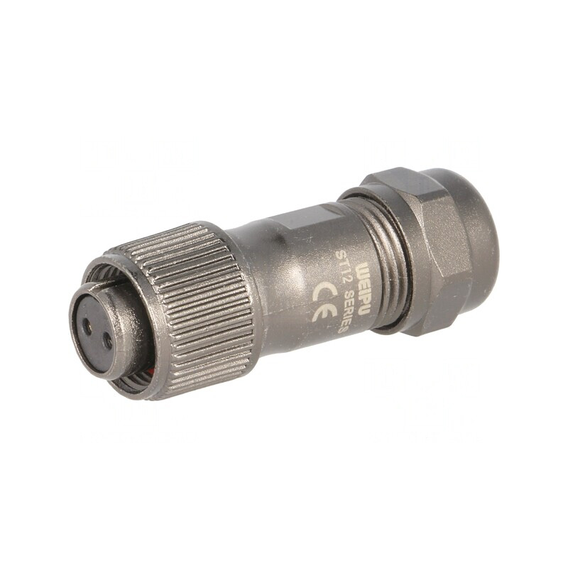 Mufă ST12 mamă IP67 13A 250V pentru cablu 5-8mm | Electronic-mag.ro | Componente Electronice