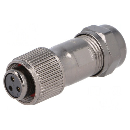Mufă ST12 Mamă IP67 13A 250V pentru Cablu 5-8mm | Electronic-mag.ro | Componente Electronice