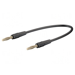 Cablu de măsurare neizolat 0,15m 60VDC 30VAC 10A negru | Electronic-mag.ro | Componente Electronice