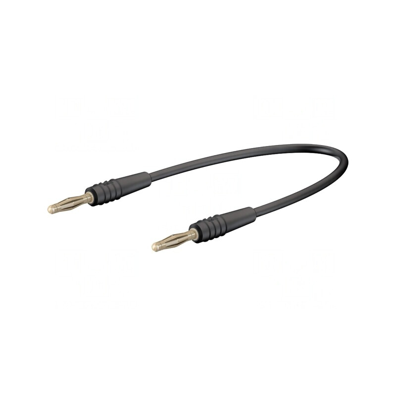 Cablu de măsurare neizolat 0,15m 60VDC 30VAC 10A negru | Electronic-mag.ro | Componente Electronice