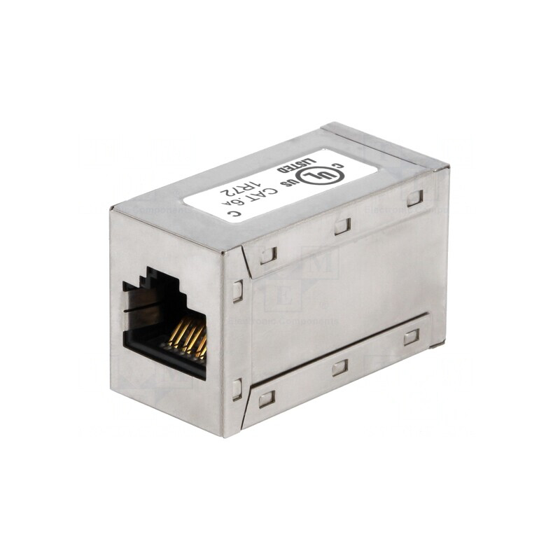 Cuplor RJ45 Cat 6a Soclu 1:1 | Electronic-mag.ro | Componente Electronice