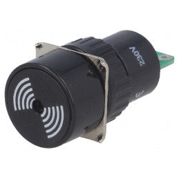 Semnalizator acustic 75dB IP40 Ø16mm | Electronic-mag.ro | Componente Electronice