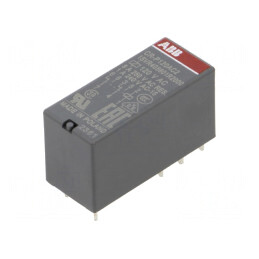 Releu Electromagnetic DPDT 120VAC 8A 250VAC PCB | Electronic-mag.ro | Componente Electronice