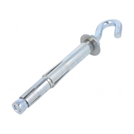 Cârlig în unghi cu diblu oțel zincat 135mm | Electronic-mag.ro | Componente Electronice