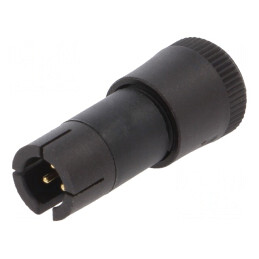 Conector Circular Mufă 3 PIN Aurit 3A | Electronic-mag.ro | Componente Electronice