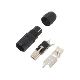 Conector Single Pair Ethernet T1 Industrial 2 PIN Tată