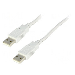 "Cablu USB 2.0 5m Gri Deschis USB A la USB A" | Electronic-mag.ro | Componente Electronice