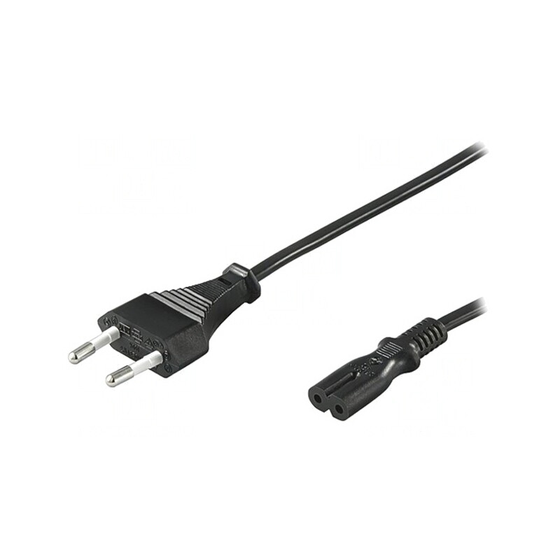 Cablu Alimentare 2x0.75mm2 IEC C7 5m | Electronic-mag.ro | Componente Electronice