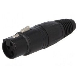 Mufă XLR Mamă 3 PIN pentru Cablu 3,5-8mm | Electronic-mag.ro | Componente Electronice