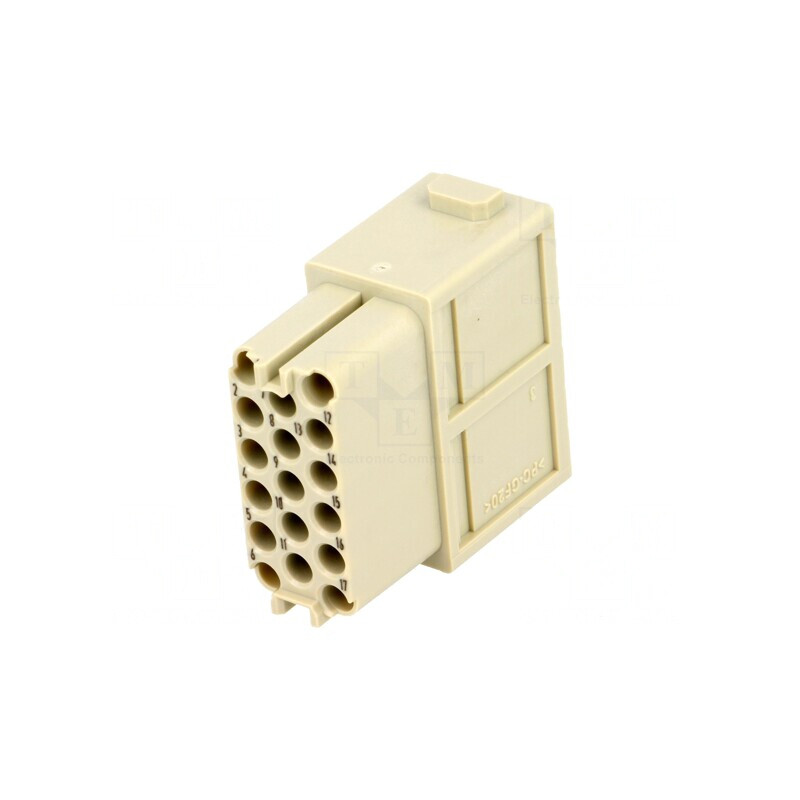 Conector HDC Modul Mamă Han-Modular 17PIN Fără Contacte | Electronic-mag.ro | Componente Electronice